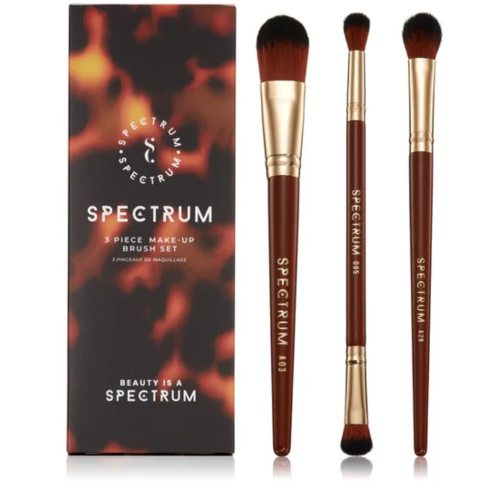 NWT- Spectrum 3 piece make-up brush set